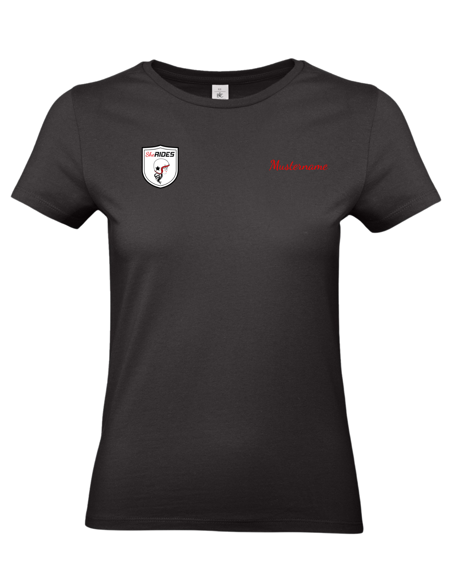 She Rides - Ladies T-Shirt "Wing Woman" - Optional mit Personalisierung