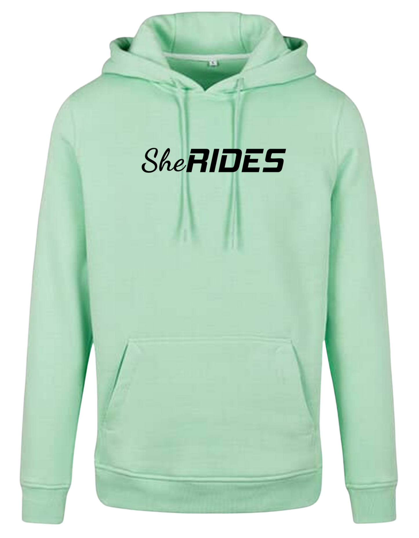 She Rides - Hoodie "Schriftzug schwarz"