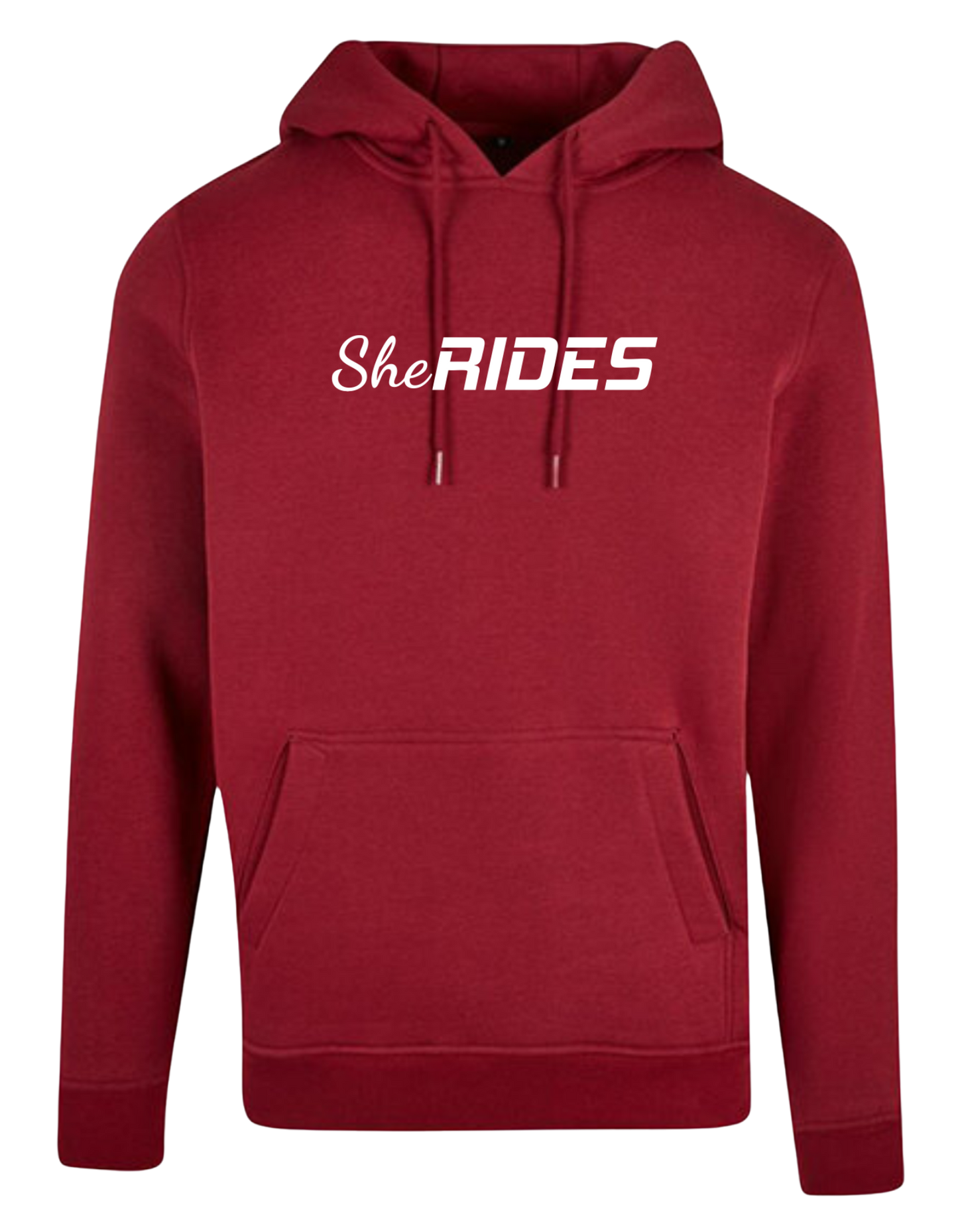She Rides - Hoodie "Schriftzug weiß"