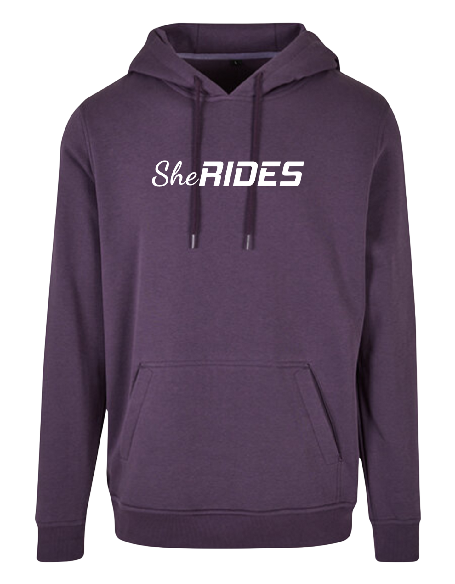 She Rides - Hoodie "Schriftzug weiß"