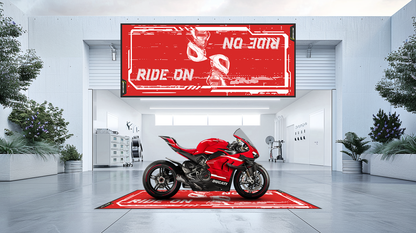 Motorcycle carpet - Ride on III (customizable)