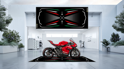 Motorcycle carpet - stripes (customizable)