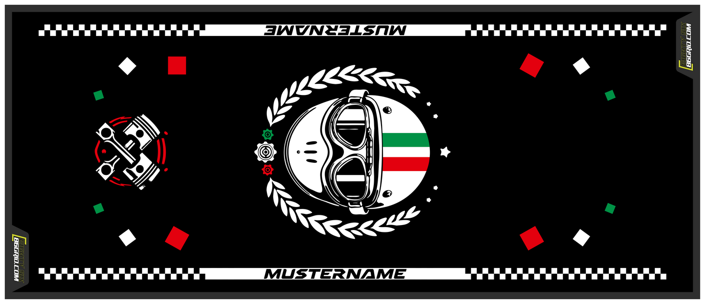 Motorcycle carpet - Café Racer (customizable)