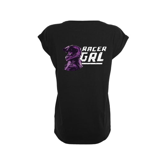 86grid apparel - Extended Shoulder Tshirt "Racer Girl"