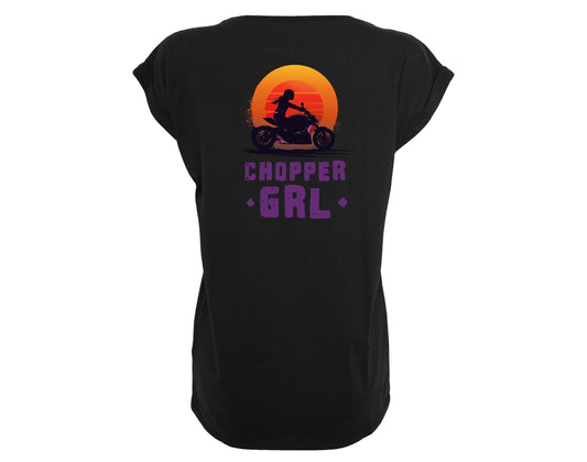 86grid apparel - Extended Shoulder Tshirt "Chopper Girl"