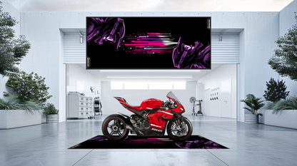 Motorcycle carpet - Cross Girl (customizable)