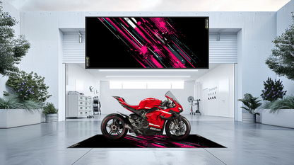 Motorcycle carpet - Pink II (customizable)