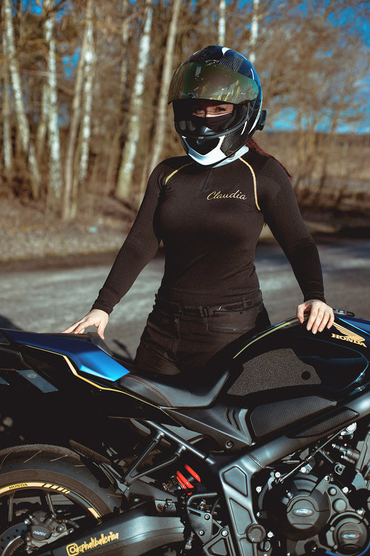 Touratech x She Rides - Longshirt "Primero Alpine" - optional mit Personalisierung