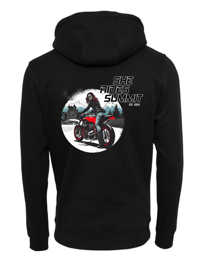 She Rides - Zipper "Summit 2024" - Optional mit Personalisierung