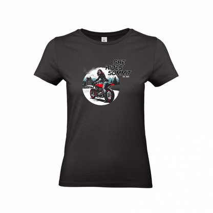 She Rides - Ladies T-Shirt "Summit 2024"