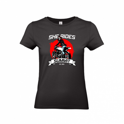 She Rides - Ladies T-Shirt "Summit"