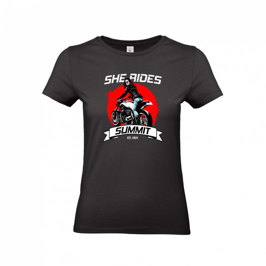 She Rides - Ladies T-Shirt "Summit"