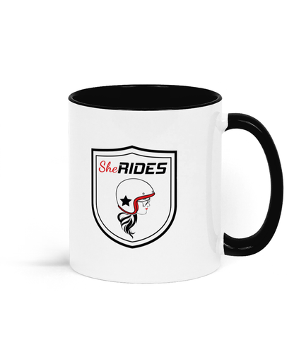 She Rides - Keramiktasse - "Cool Community"-Design