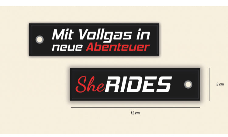 She Rides - Schlüsselanhänger